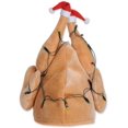 thumbnail image 1 of Paquete de 1 gorro de pavo navideño con luz de felpa, rojo/blanco/tostado, 43 x 30 cm ER, 1 of 5