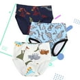 thumbnail image 4 of EnJoCho 3PCS Boys Cotton Underwear Ultra Soft Triangle Cut Stretchable Waistband Playful Cartoon Prints for Active Toddlers 2-8 Years, 4 of 4