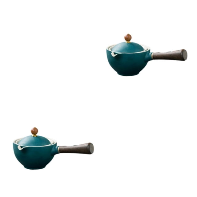 Wosthever Tetera de cerámica de estilo Retro para el hogar, tetera, decoración para vasos Type2 NO2