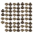 thumbnail image 4 of 30 Set Book Rivets Knurling Flat Brass Leather Binding Button Tack 9.5x4mm Nail 4mm Screw(Bronze ), 4 of 5