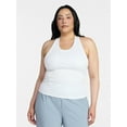 thumbnail image 2 of Avia Women's Cotton Ruched Rib Tank Top, Sizes XS-XXXL, 2 of 7