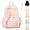 Pink, variant on Angel Wing Backpack, Spacious Angel Wings Backpack with Aesthetic Zipper Design, Novelty Travel School Bag