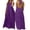 A01 Purple, variant on Women's Solid Color Backless Cami Dress Halter Open Back Maxi Dress Casual Vacation Beach Loose Flowy Sundress Blue L