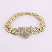 High Quality Women Hugs & Kisses Xo Bracelet Teddy Bear 18k Layered Real Gold Plated #4