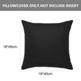 thumbnail image 3 of Unique Bargains 2-Pack Canvas Decorative Throw Pillow Cover 18" x 18" Black, 3 of 7