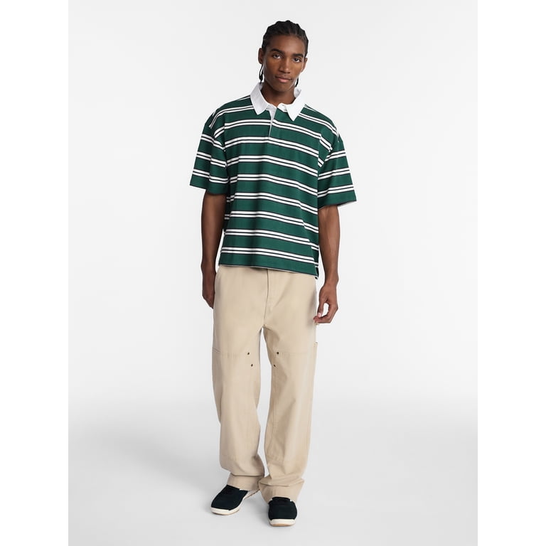 No Boundaries Men's Striped Polo Shirt photo 2