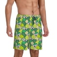 thumbnail image 2 of Fotbe Cartoon Koala Bear and Leaf Pajama Shorts for Men, Men's Pajama Bottoms, Sleepwear,Short Pajama Pants-4X-Large, 2 of 9