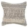 thumbnail image 5 of LR Home Elia Natural/Black Striped Cotton Fringed Adult Decorative Throw Pillow, 5 of 10