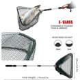 thumbnail image 2 of Red de aterrizaje de pesca telescópica de 180 cm con asa, red de aterrizaje plegable portátil con mango largo para pesca de carpas, carpas y truchas, 2 of 5