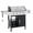 4-Burner w/side burner, variant on 4-Burner BBQ Grill W/Side Burner, 50,000BTU Gas Propane Grill Portable with Storage Cabinet, Heavy-Duty Stainless Steel Outdoor Cooking, with Tank Hook, Towel Rack, Steel Brush