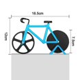 thumbnail image 5 of Rebanador de Pizza para bicicleta antiadherente, rueda cortadora de Pizza para bicicleta, ruedas de corte duales de acero inoxidable con soporte, lo mejor para los amantes de la Pizza, 5 of 5
