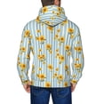thumbnail image 5 of Zip Up Hoodies for Men - Blue White Striped Sunflower Long Sleeve Comfrt Men'S Fashion Hoodies & Sweatshirts, Jackets for Men Hoodies Pullover Clothing Clothes with Pouch, 5 of 5