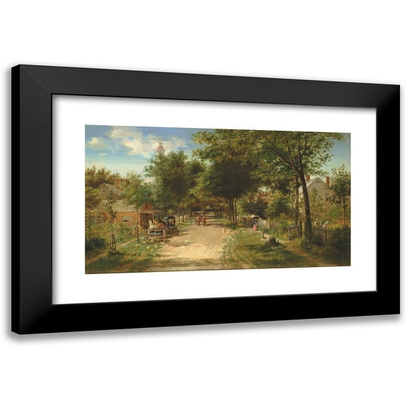 Edward Lamson Henry 14x10 Black Modern Framed Museum Art Print Titled - The Country Store (1885)
