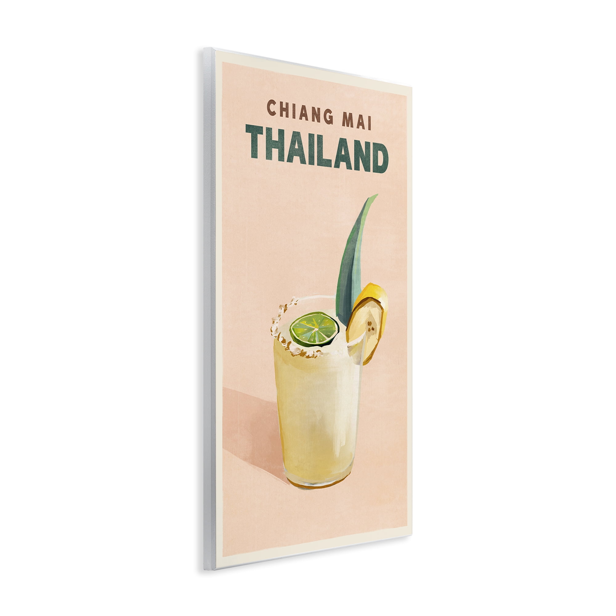 Stupell Industries Chiang Mai Thailand Cocktail Food & Beverage Painting Unframed Art Print Wall Art, 10 x 15
