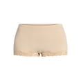 thumbnail image 5 of No Boundaries Fit Stretch Lace Boyshort Panties, 3-Pack, Women's XS-XXXL, 5 of 7