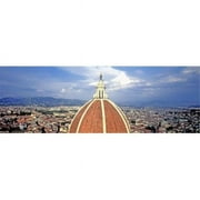Panoramic Images  High section view of a church Duomo Santa Maria Del Fiore Florence Tuscany Italy Poster Print by Panoramic Images - 36 x 12