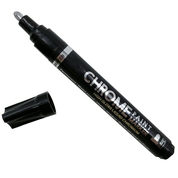 Silver Art Liquid Mirror Chrome Marker Waterproof Marker Pen UV