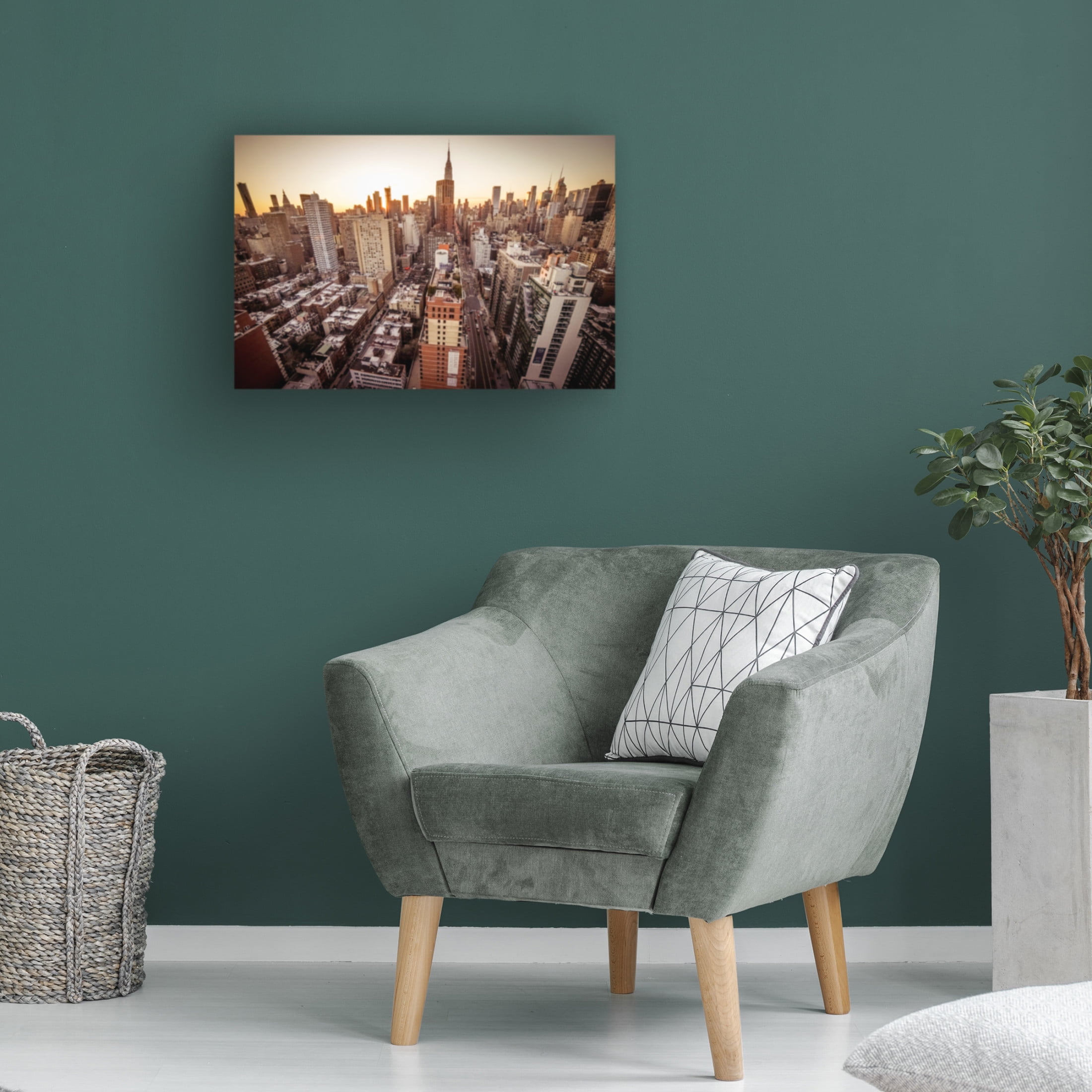 Trademark Fine Art Christopher R Veizaga Midtown East Wide Angle Canvas Wall Art
