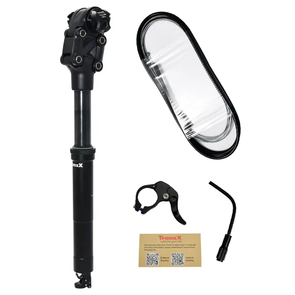 TranzX 27.2X355mm Parallelogram Suspension and Dropper Seatpost w/ Remote # TX3049