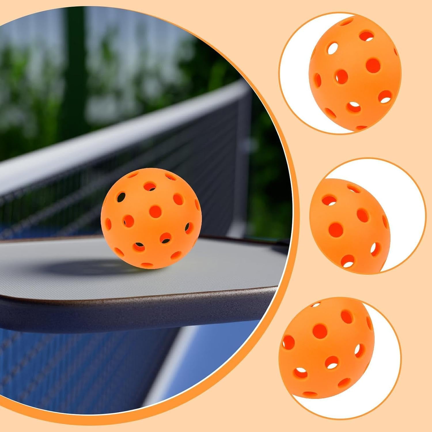 Glow in The Dark Pickleballs - Light up Pickleball Balls Indoor Outdoor Pickleballs Usapa Approved, Pickle Balls 4 Pack Sports Equipment Gifts for Pickleball Lovers