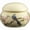 Beige, variant on Mini Ceramic Tea Canister with Lid – Handpainted Blue Bird Tea Caddy, Small Tea Storage Jar for Loose Leaf Tea, Coffee, Spices & Decorative Countertop Container