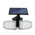 thumbnail image 2 of Sensor de movimiento exterior para luces solares | Cabezales LED dobles giratorios | 16W 300LM | ABS, Panel Solar Policristalino | Modos de control remoto | Carga rápida, iluminación gran angular, 2 of 6