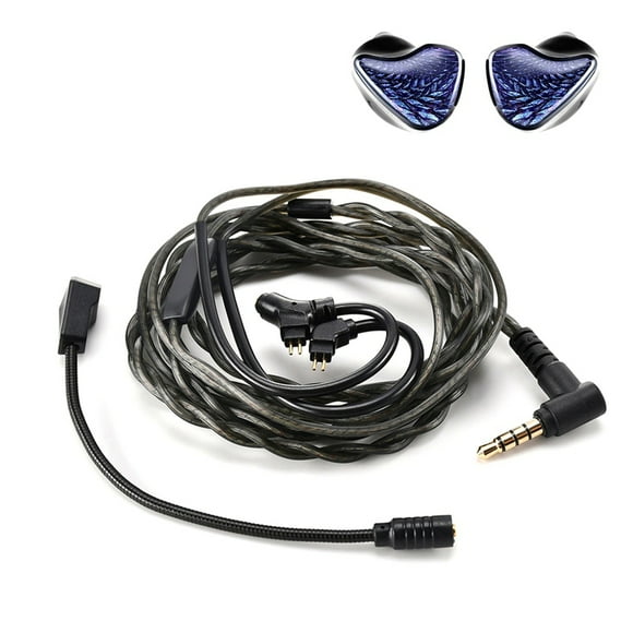 In Ear Earphone Monitor with Microphone Hifi Music Headphone IEMs Wired Gaming Earbuds for Audiophiles Gifts,Pro Version