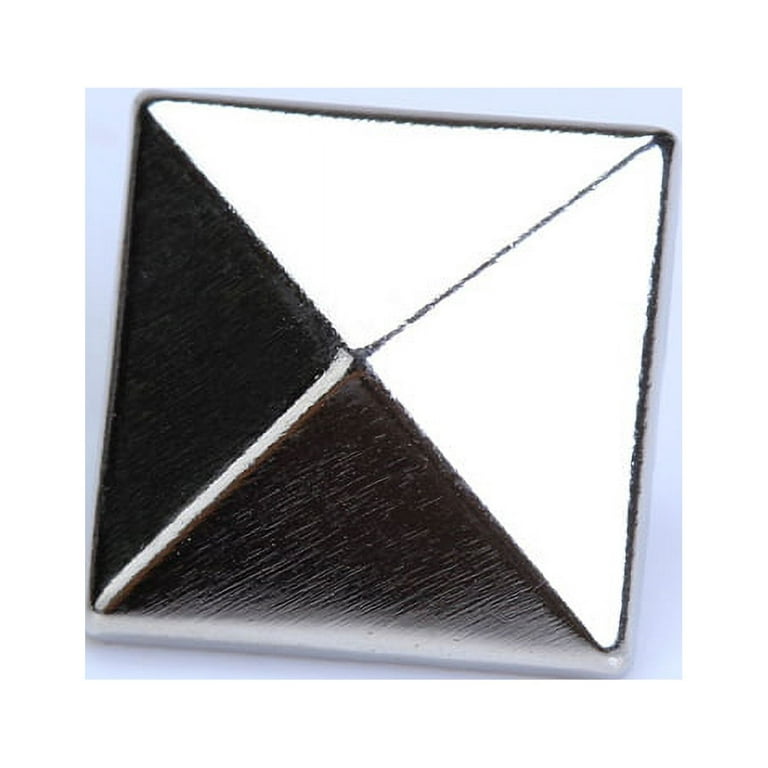 Silver Square Pyramid Metal Studs - 25 pcs (1/1.2/1.5/2/3/4mm) – WiiNo Shop