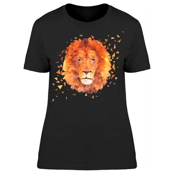 Low Poly Lion T-Shirt Women -Image by Shutterstock, Female x-Large