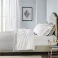 thumbnail image 2 of Madison Park Premier Comfort 600 Thread Count Pima Cotton Sateen Sheet Set, Queen, White, 2 of 7