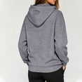 thumbnail image 4 of Resicozy Women Oversized Full Zip Hoodie Long Sleeve Sweatshirts Drawstring Pocket Loose Fall Zip Up Hooded Jacket Dark Gray 3XL, 4 of 8