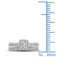 thumbnail image 4 of 1ct TDW Diamond 14K White Gold Halo Bridal Set, 4 of 4
