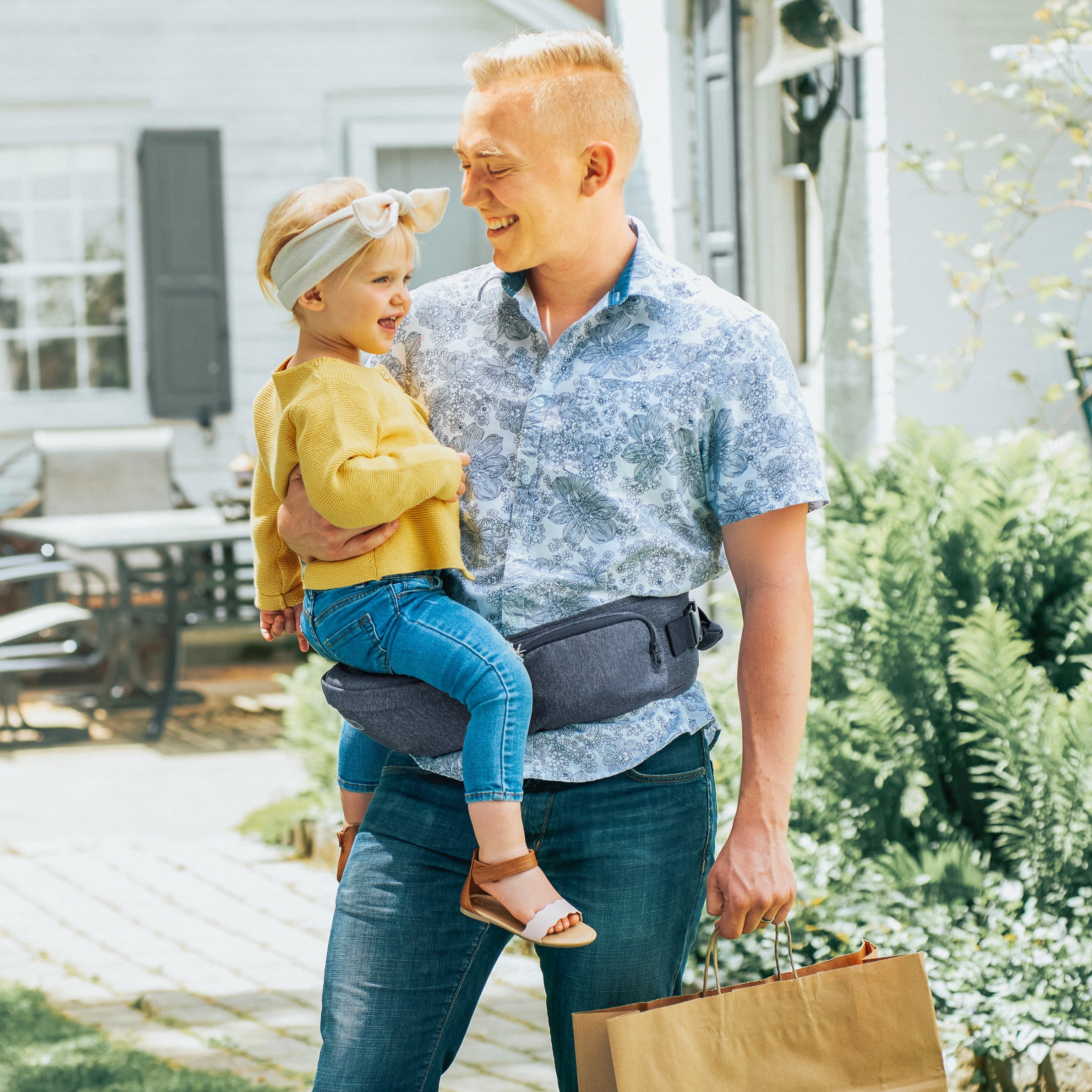 Chicco SideKick Hip Seat Baby Carrier - Denim (Blue), New