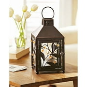 Small Metal Lantern, Oil-rubbed Bronze Finish