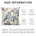 thumbnail image 5 of YINGXI Flowers Blue and White Throw Pillow Cover,Cushion Case Outdoor Decoration for Sofa Couch Farmhouse 22x22in, 5 of 5