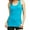 Aqua Blue, variant on Women's Tank Top Cotton Ribbed