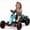 Aqua, variant on Xuanlur Electric Go Kart for Kids Ages 3-6, Crazy Cart w/4 Non-Slip EVA Wheels, Adjustable Seat, Metal Frame, 4.8 MPH Max Speed, 12V Outdoor Ride on Toy, Folder Go Kart, Bluetooth & Lights, Pink