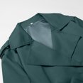 thumbnail image 6 of Cropped Trench Coat for Women Lapel Collar Belted Button Blazer Casual Trendy Elegant Office Fall Jacket, L, 6 of 7