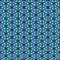 thumbnail image 1 of Ahgly Tapis d'Intérieur Lavable en Machine Carré Transitionnel Bleu Lapis, 7 Pieds Carré, 1 of 7