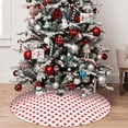 thumbnail image 5 of Yiaed Red Cross Print Christmas Tree Skirt , Tree SkirtsTree Mat for Christmas Winter Holiday Indoor Decorations-48", 5 of 7
