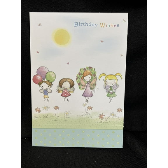 Birthday Wishes Greeting Card W/Envelope