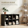 thumbnail image 5 of Homall Footless 8-Cube Standing Bookshelf,Suitable for Living rooms, Offices,and Study Rooms,Black, 5 of 7