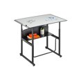 thumbnail image 4 of Bowery Hill Contemporary Stainless Steel Adjustable Height Desk, 4 of 9
