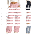 thumbnail image 4 of Generic Girl's Y2K Bowknot Track Pants Elastic Waist Baggy Straight Wide Leg Baggy Trousers Sports Wear Tween Cute Street Dance Pant, 4 of 9