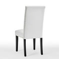 thumbnail image 5 of Modway Parcel Performance Velvet Dining Side Chairs - Set of 2 in White, 5 of 9