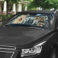 thumbnail image 3 of 3D Yorkshire Terrier Windshield Sunshade Universal Fit Cars Suv Truck, 3 of 6