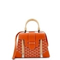 thumbnail image 1 of Pre-Owned Saigon Top Handle Bag Coated Canvas with Leather PM By Rebag, 1 of 7