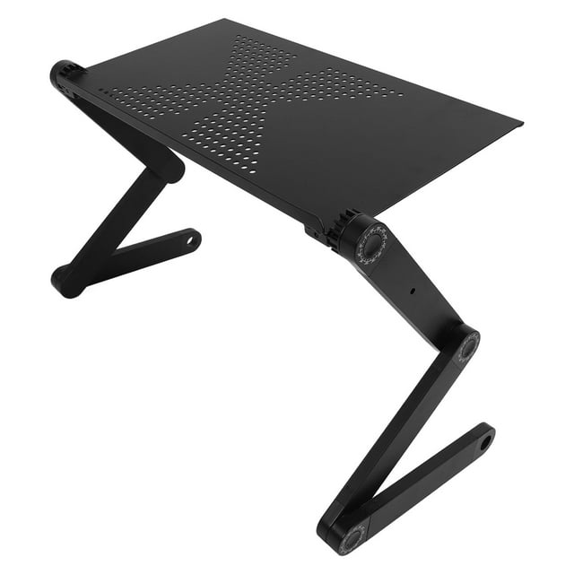 Support d'Ordinateur Portable Réglable, Rehausseur d'Ordinateur Portable Ergonomique avec Base Rotative à 360°, Support d'Ordinateur Portable en Aluminium, Support de Bureau pour Hommes Femmes
