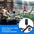thumbnail image 3 of Antena HDTV para interior y exterior, compatible con televisores antiguos 4K y Smart TV, recepción de 360°, antena digital con amplificador de señal de alta potencia, 3 of 8