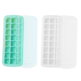 thumbnail image 1 of 2 moldes para cubitos de hielo hechos en casa - 24 rejillas (verde frijol claro) + 24 rejillas (blanco fresco) Adepaton CPB-US-CJZ199-6, 1 of 5